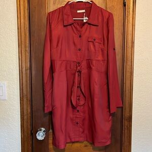 New with tags Tulle brand dress. Rust color. M